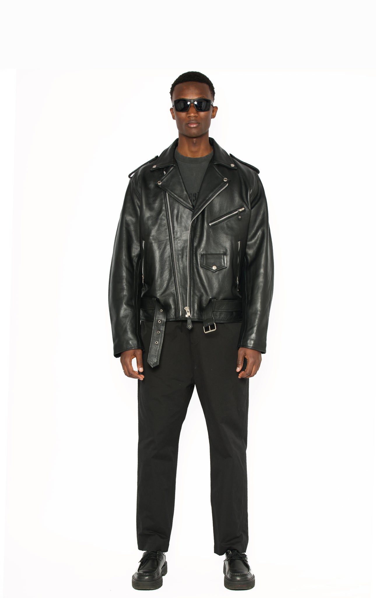 DRAKE LEATHER BIKER